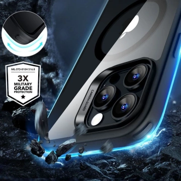 Etui obudowa ESR Classic Hybrid Halolock Magsafe & Tempered Glass do iPhone 16 Clear/Black