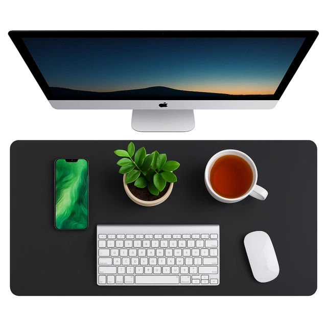 Podkładka na biurko stół ochronna mata 90x45cm Black