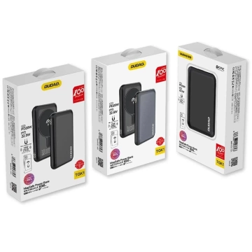 Dudao TGK1 powerbank z ładowarką bezprzewodową 15W 10000mAh granatowy (TGK1-dark blue)
