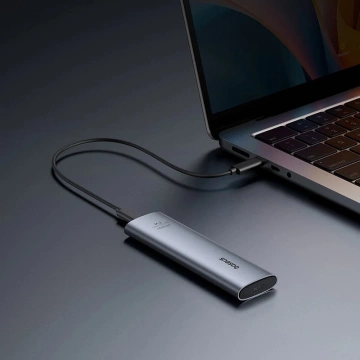 Baseus FlyJoy M.2 NVMe 10 Gb/s SSD Enclosure – szara obudowa do 8 TB