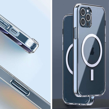 MagSafe Ultra Slim Alogy Hülle für Qi-Ladegeräte für iPhone 12 / Pro Klarglas