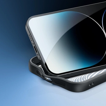Gepanzerte Hülle für iPhone 15 Pro Max mit MagSafe Dux Ducis Aimo Mag – schwarz