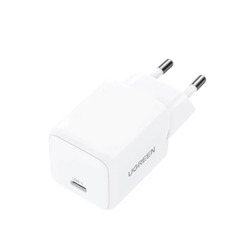 Ładowarka Ugreen X513 30W GaN + kabel USB-C 1m Biała PD PPS