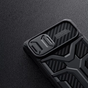 Nillkin Adventruer Case iPhone 13 Hülle gepanzerte Hülle mit Kameraabdeckung blau