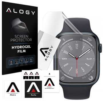 2x Alogy Hydrogel Smartwatch Schutzfolie für Apple Watch 8 41mm