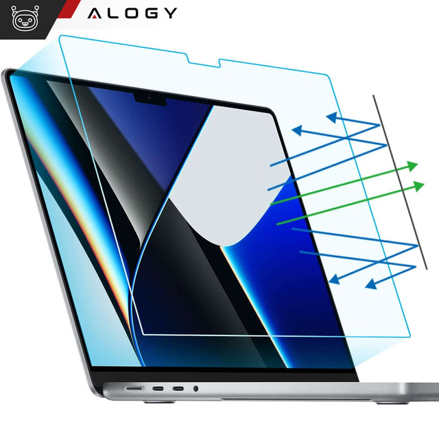 Folia ochronna Matowa na ekran do MacBook Pro 16 2023 2021 Alogy Screen Protect Film z filtrem Anti Blue