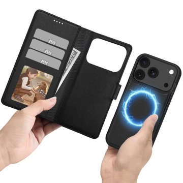 Etui do iPhone 17 Pro Tech-Protect Wallet MagSafe Czarny Mat