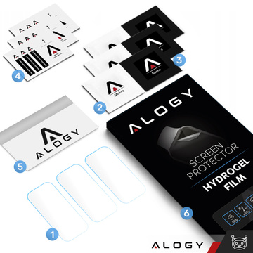 3x Alogy Hydrogel Schutzfolie für Huawei Band 8 Smartwatch