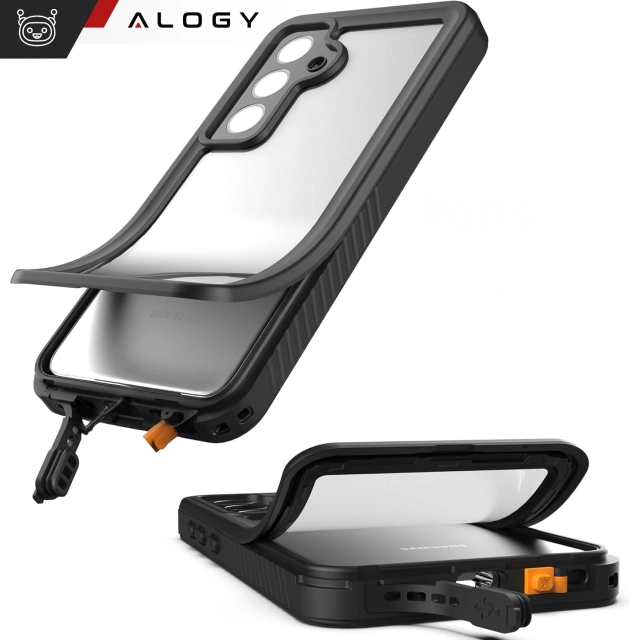 Etui Wodoodporne Alogy HydroArmor™ IP68 Case z przezroczystym tyłem Pancerna obudowa 360 do Samsung Galaxy S24 FE