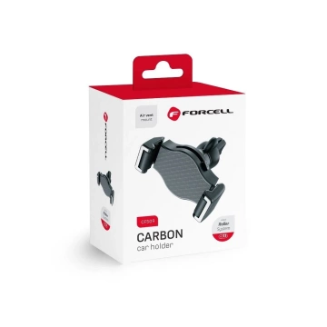FORCELL F-GRIP Carbon H-CF509 Autohalterung für Kühlergrill, Schwarz