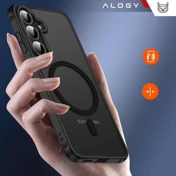 Hülle für Apple iPhone 16 Pro Max Alogy Anti-Shock Hybrid Case für MagSafe Transparent