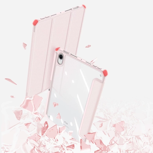 Dux Ducis Toby pancerne etui z klapką Smart Case do iPad mini 2021 z uchwytem na Apple Pencil różowy