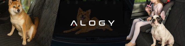 Mata Ochronna na Siedzenie Samochodowe XXL Pokrowiec na Tył Fotel, Osłona do Auta pod Fotelik, dla Psa i Zwierząt, Duża, Alogy SeatGuard™ Czarna