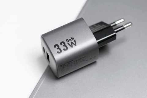 FORCELL F-ENERGY GaN Ladegerät Typ C USB A PD QC4.0 3A 33W Grau