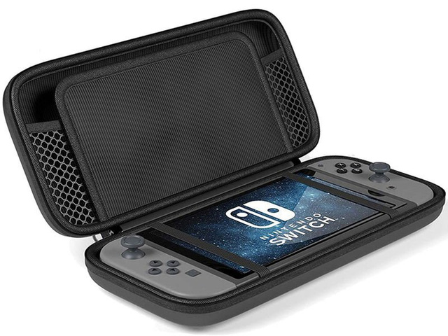Etui Alogy Tough Pouch na Nintendo Switch czarne + Szkło