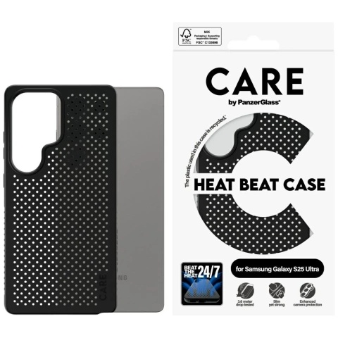 Etui CARE do Samsung Galaxy S25 Ultra by PanzerGlass Feature Case Czarny