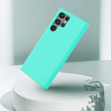 Schutzhülle für Alogy Thin Soft Case für Samsung Galaxy S22 Ultra Türkis