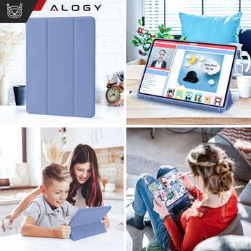 Etui do Apple iPad 10.2" 9/8/7 Gen (2021/2020/2019), Ochronne Smart Case z Klapką i Podstawką, Odporne TPU, Wzmocnione Narożniki, Alogy BookGuard™ – Niebieskie