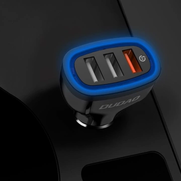 Dudao Autoladegerät Quick Charge Quick Charge 3.0 QC3.0 2.4A 18W 3x USB weiß (R7S weiß)