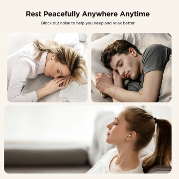 TWS Joyroom JR-TS1 Cozydots Serie Bluetooth 5.3 ANC Kopfhörer – Weiß