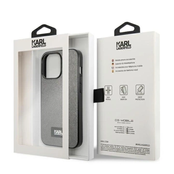 Etui Karl Lagerfeld KLHCP13LSFMP2DG für iPhone 13 Pro / 13 6,1" Hardcase Saffiano Plaque