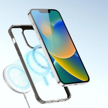Dux Ducis Clin2 Hülle iPhone 14 Plus magnetische MagSafe Hülle grau