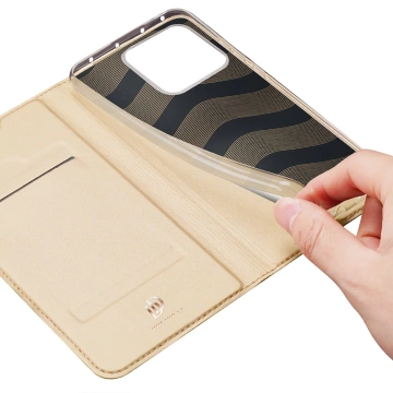 Dux Ducis Skin Pro Hülle Xiaomi 13 Pro Flip Card Wallet Gold Ständer