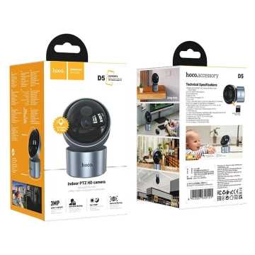 HOCO D5 Full HD Indoor Kamera Silber mit Nachtmodus und Gimbal