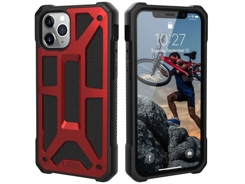 Etui UAG Urban Armor Gear Monarch für iPhone 11 Pro Crimson Red Leather