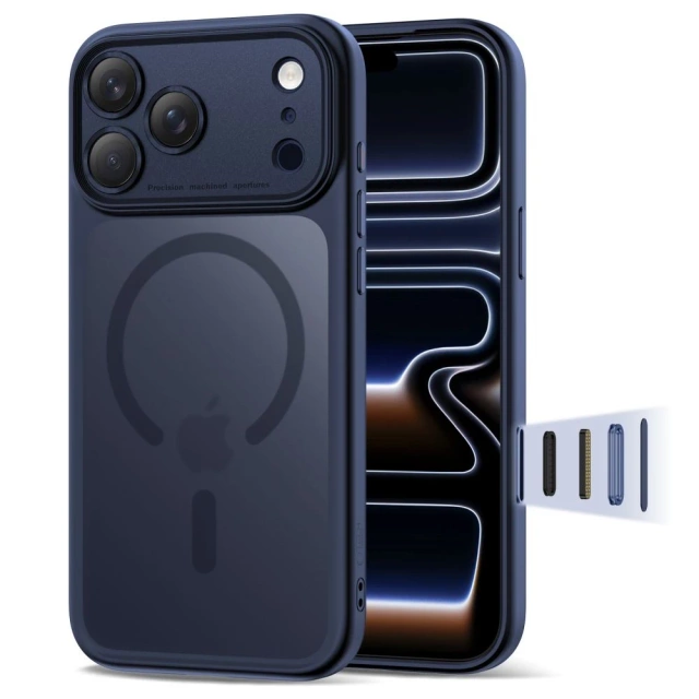 TECH-PROTECT MAGPEAK MAGSAFE CC IPHONE 17 PRO MAX MATTE DEEP BLUE