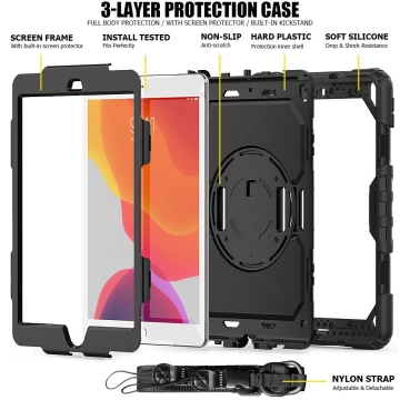 TECH-PROTECT SOLID360 IPAD 10.2 2019 / 2020 / 2021 SCHWARZ