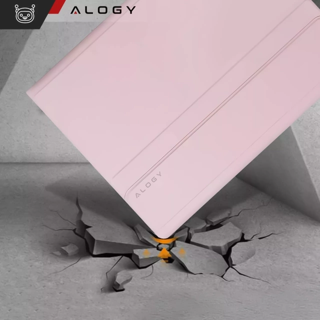 Etui z klawiaturą z miejscem na rysik do Samsung Galaxy Tab S10 FE / S10 Lite / S9 FE 10.9" Alogy Keyboard Case Różowe