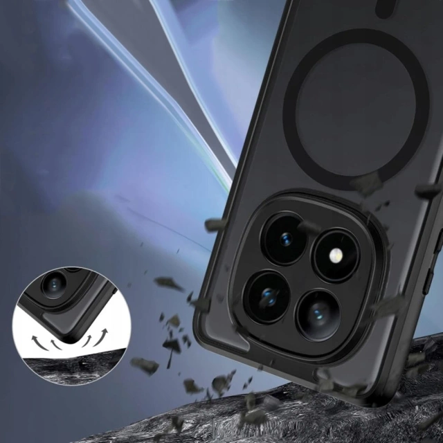 Etui MagMat MagSafe do Redmi Note 14 Pro / POCO X7 5G Czarny