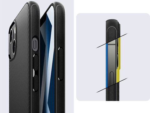 Etui Spigen Mag Armor für MagSafe für Apple iPhone 13 Mini Mattschwarz
