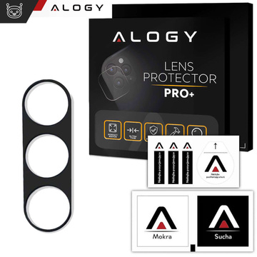 Metalowa osłonka do Samsung Galaxy S24 ochronna na wyspe aparat obiektyw Alogy Metal Lens Czarna