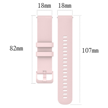 Universal Alogy Armband mit Schnalle für Smartwatch 18mm rosa