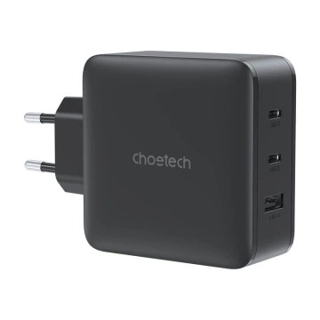 Choetech PD8005 GaN 100W 2x USB-C USB-A Schwarzes Ladegerät