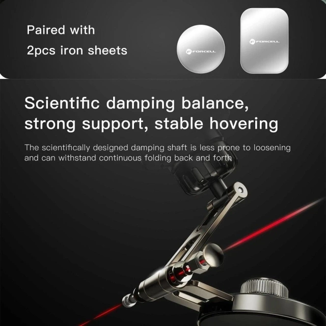 Uchwyt Samochodowy Forcell Magnetyczny Metalowy 3w1 IronSecure