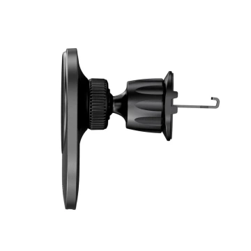 Magnetische Induktions-Autohalterung MM15W-V1 Magnetische MagSafe Vent-Autohalterung Drahtloses Ladegerät 15 W für Kühlergrill Schwarz