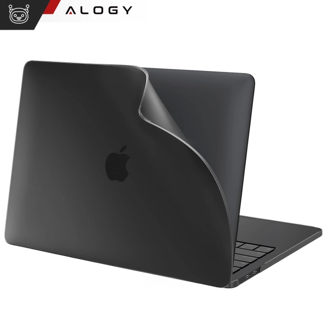 Etui do Apple Macbook Air 13 13.3" - 2018-2021 (M1 A2337/A2179/A1932) Alogy AirGuard™ Elastyczna obudowa Matowa Czerń