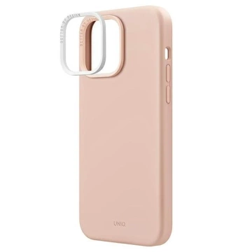 Etui na telefon UNIQ Lino Hue do Apple iPhone 14 Pro 6,1" Magclick Charging rózowy/blush pink