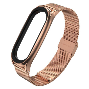 MilaneseBand Armband für Xiaomi Mi Smart Band 5/6/6 NFC Roségold