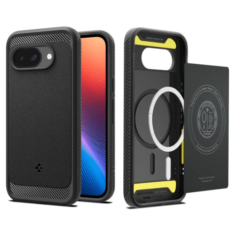 Etui Ochronne do Google Pixel 9a Spigen Rugged Armor MagSafe Black