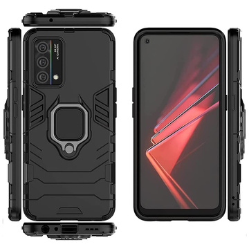 Alogy Stand Ring Armor Schutzhülle für Realme GT Master Edition Schwarz