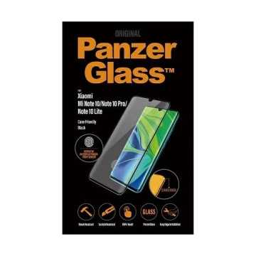Szkło PanzerGlass Curved Regular do Redmi Note 10 /Note10 Pro/Note10 Lite Case Friendly Finger Print czarny/black