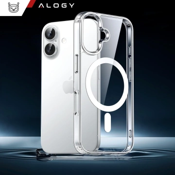 Etui do Apple iPhone 16 Plus obudowa Alogy Anti-Shock Hybrid Case do MagSafe + szkło hartowane