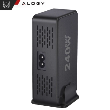 HUB-Splitter Alogy-Adapter für Computer-Laptop mit USB-C auf 3x USB-A 2.0 1x USB-A 3.0 Grau