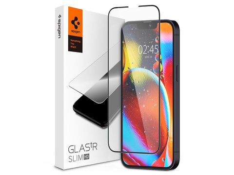 Szkło Spigen Glas.tR Slim FC do etui do Apple iPhone 13 Pro Max/ 14 Plus Black