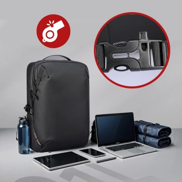 Hülle für Apple iPhone 16 Pro Max Alogy MagSafe Hybrid Matte Case Matte Cover mit Linsenschutz Schwarz