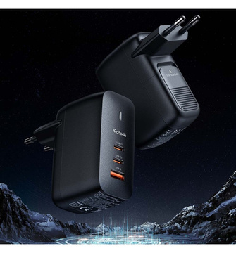 Wandladegerät GaN 65W Mcdodo CH-0291 2x USB-C, USB-A (schwarz)
